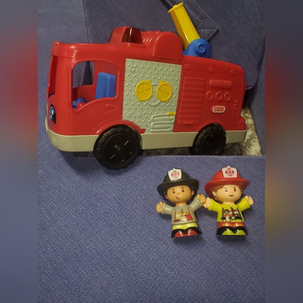 Fisher-Price Fire Truck with Firefighter Figures - Red